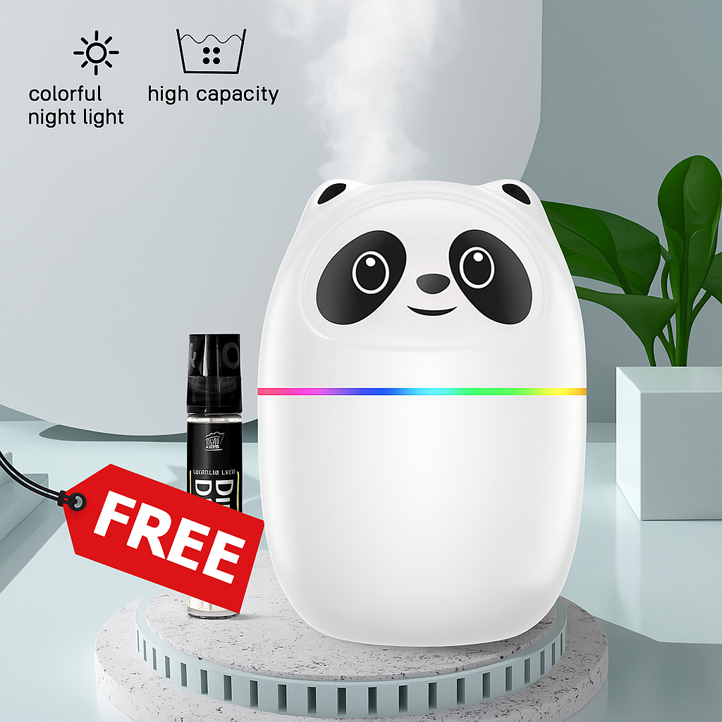 Cute Panda USB Powered Humidifier Diffuser/Air Freshener With Free 5Ml Frigrance
