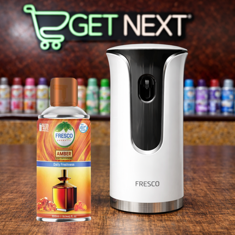 Fresco Premium LED Automatic Air Freshener Dispenser with Free Air Freshener & Batteries