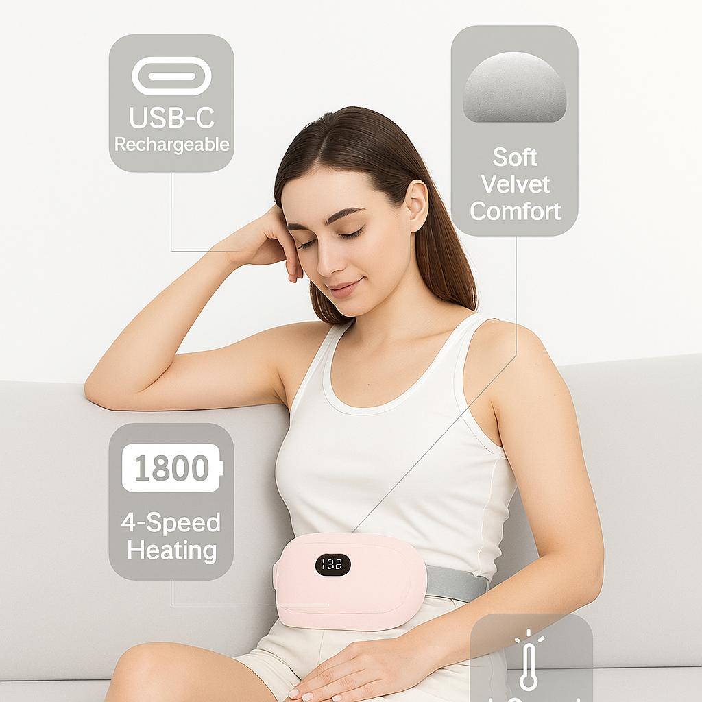 Menstrual Period Heating Pad for Cramps Massage