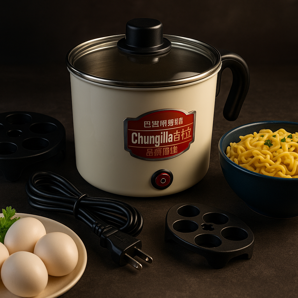 Multi-Function Electric Kettle Pot Boil Water, Cook Noodles & Steam Eggs