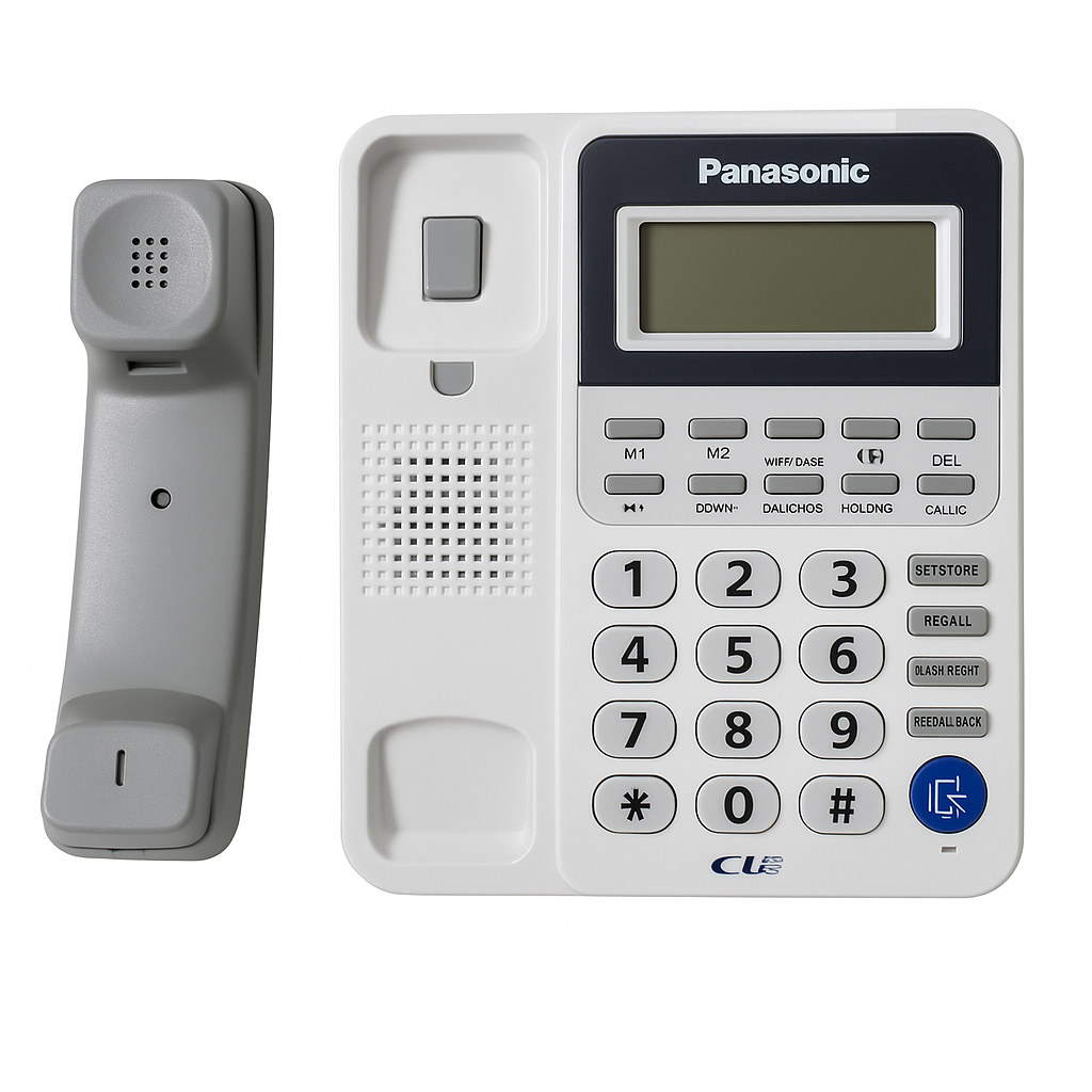 Panasonic KX-TSC92CID Wired Phone – Caller ID, LCD Display, Hands-Free Speaker, Redial/Flash | Premium Office Landline