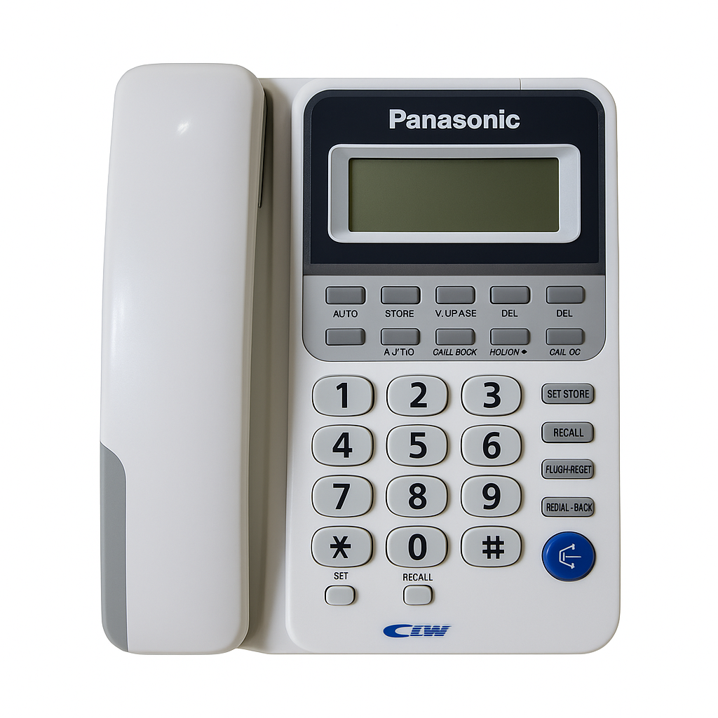 Panasonic KX-TSC92CID Wired Phone – Caller ID, LCD Display, Hands-Free Speaker, Redial/Flash | Premium Office Landline