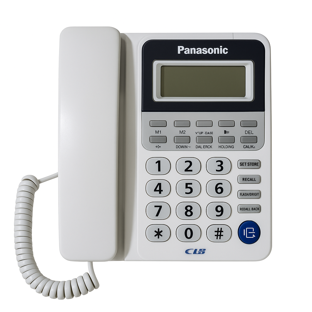 Panasonic KX-TSC92CID Wired Phone – Caller ID, LCD Display, Hands-Free Speaker, Redial/Flash | Premium Office Landline