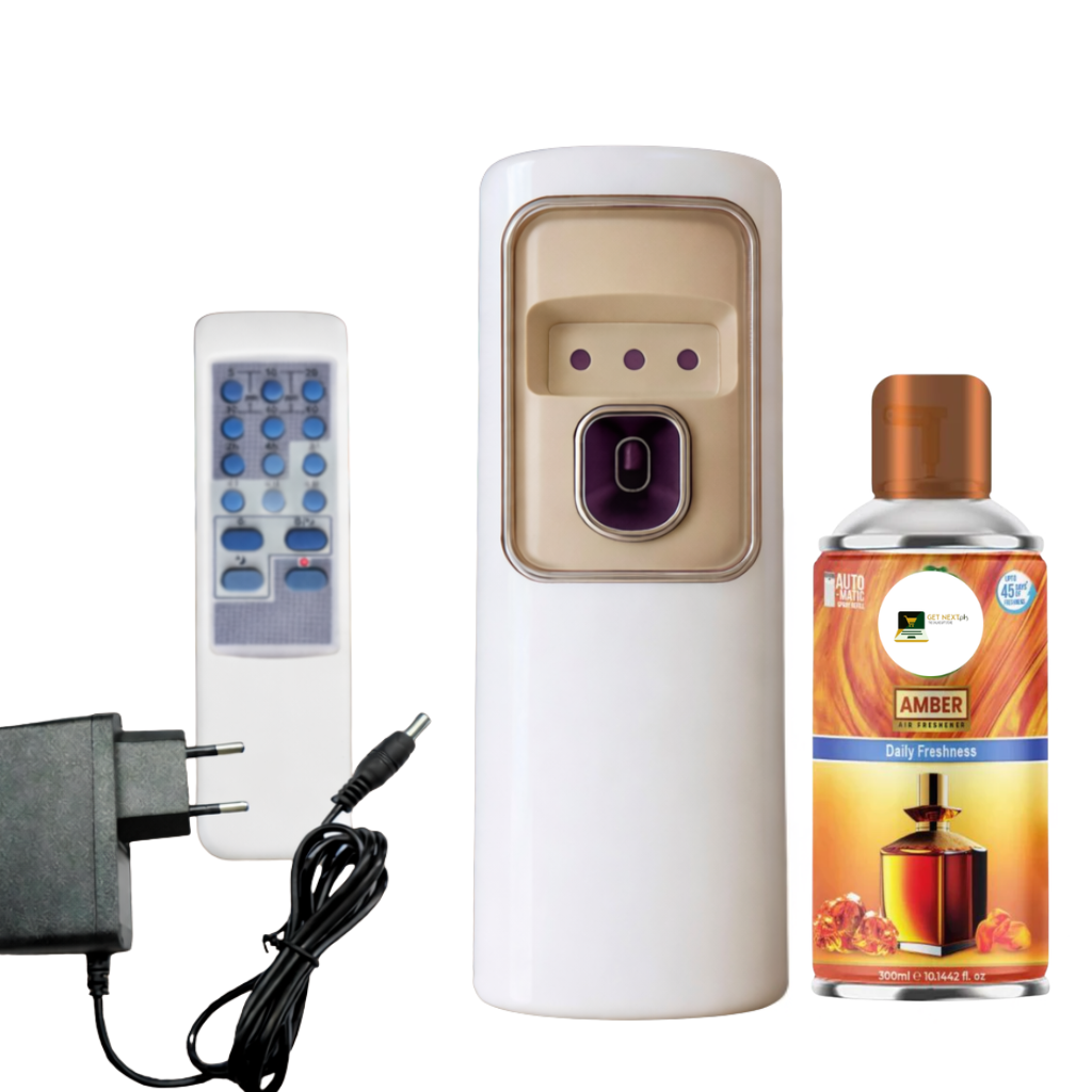 2 in 1 Automatic Remote Control Air Freshener Dispenser with Adopter plug and play