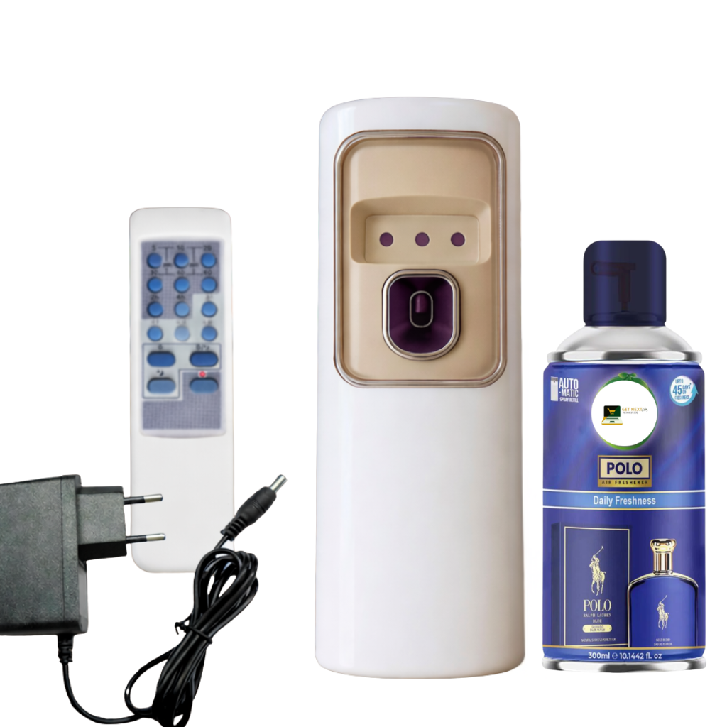 2 in 1 Automatic Remote Control Air Freshener Dispenser with Adopter plug and play