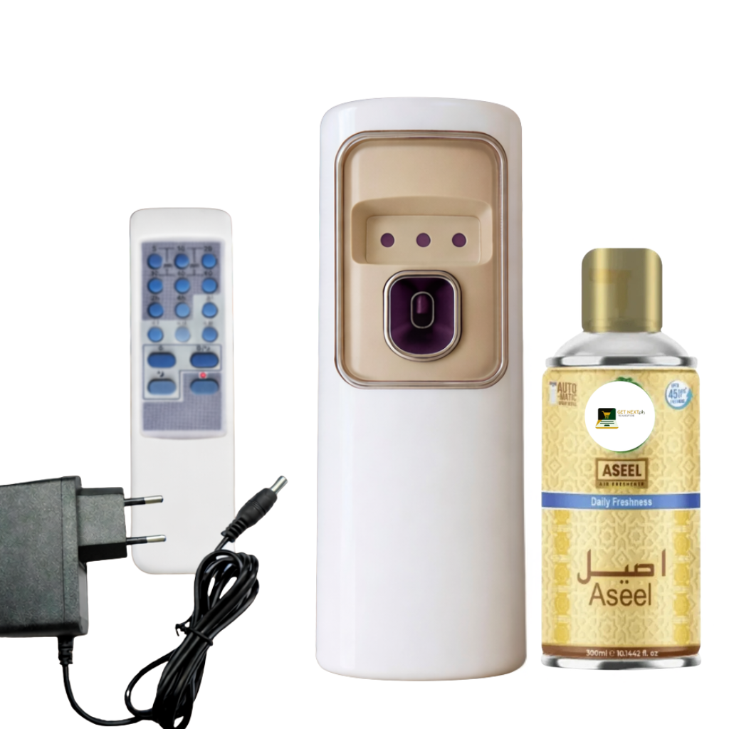 2 in 1 Automatic Remote Control Air Freshener Dispenser with Adopter plug and play