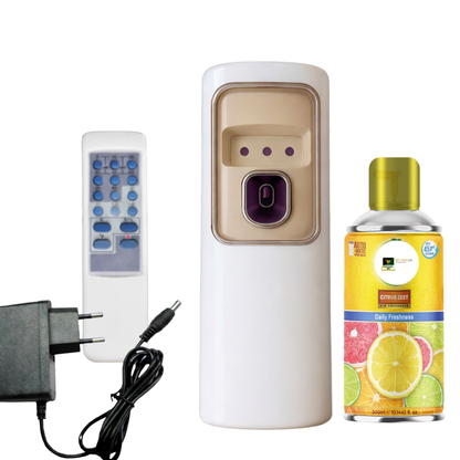 2 in 1 Automatic Remote Control Air Freshener Dispenser with Adopter plug and play
