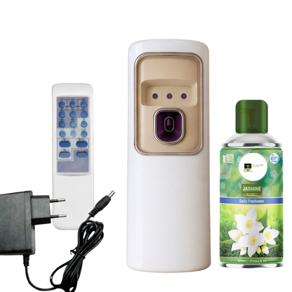 2 in 1 Automatic Remote Control Air Freshener Dispenser with Adopter plug and play