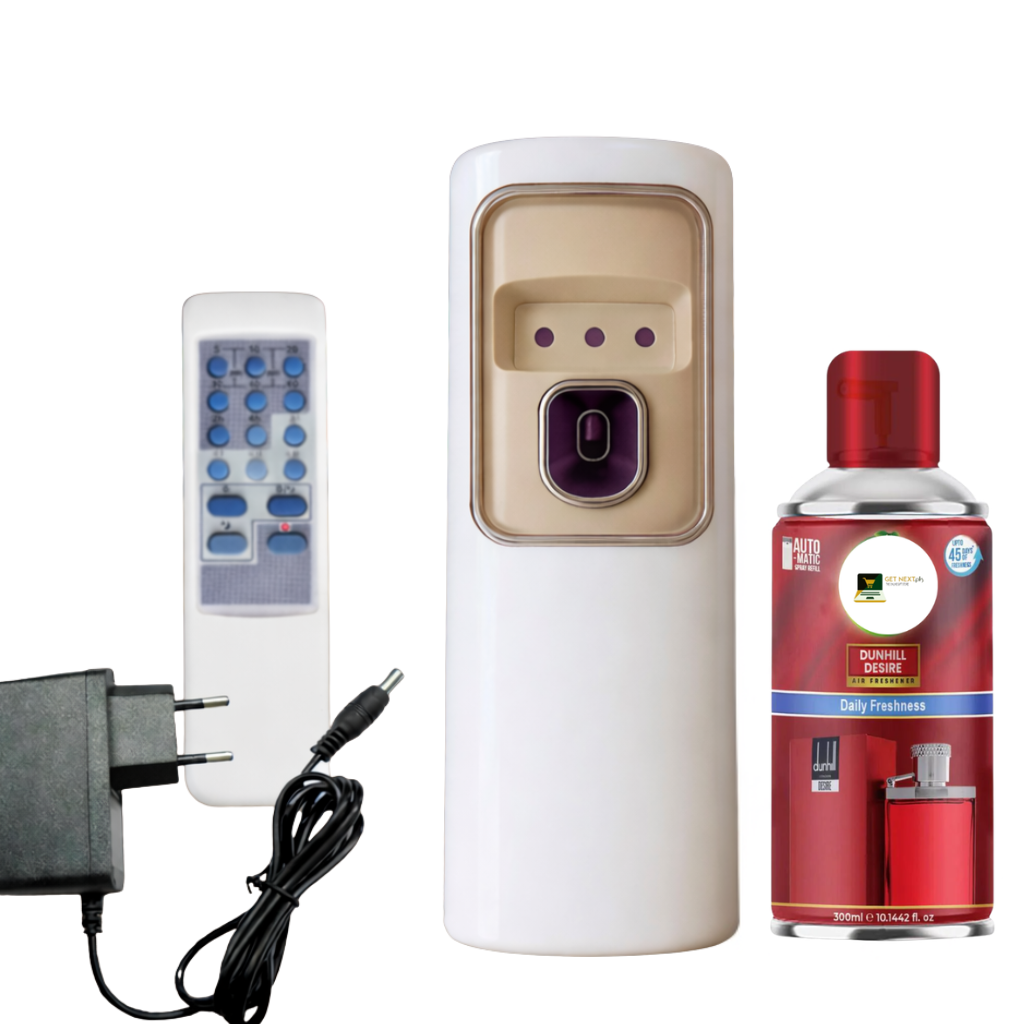 2 in 1 Automatic Remote Control Air Freshener Dispenser with Adopter plug and play