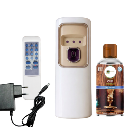 2 in 1 Automatic Remote Control Air Freshener Dispenser with Adopter plug and play