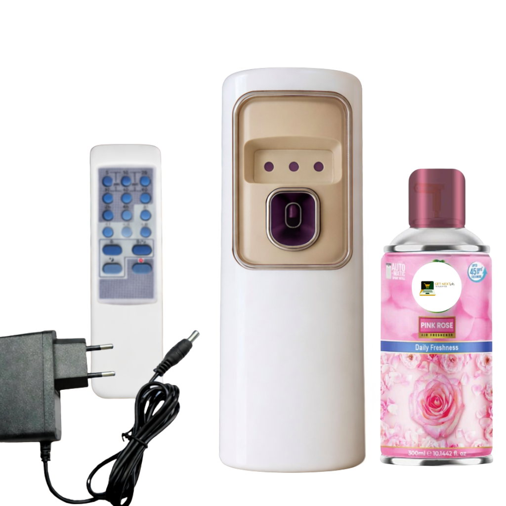 2 in 1 Automatic Remote Control Air Freshener Dispenser with Adopter plug and play