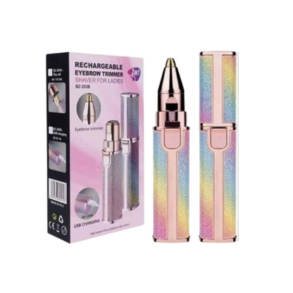 2 in 1 Facial Hair Remover Eyebrow Trimmer Rechargeable