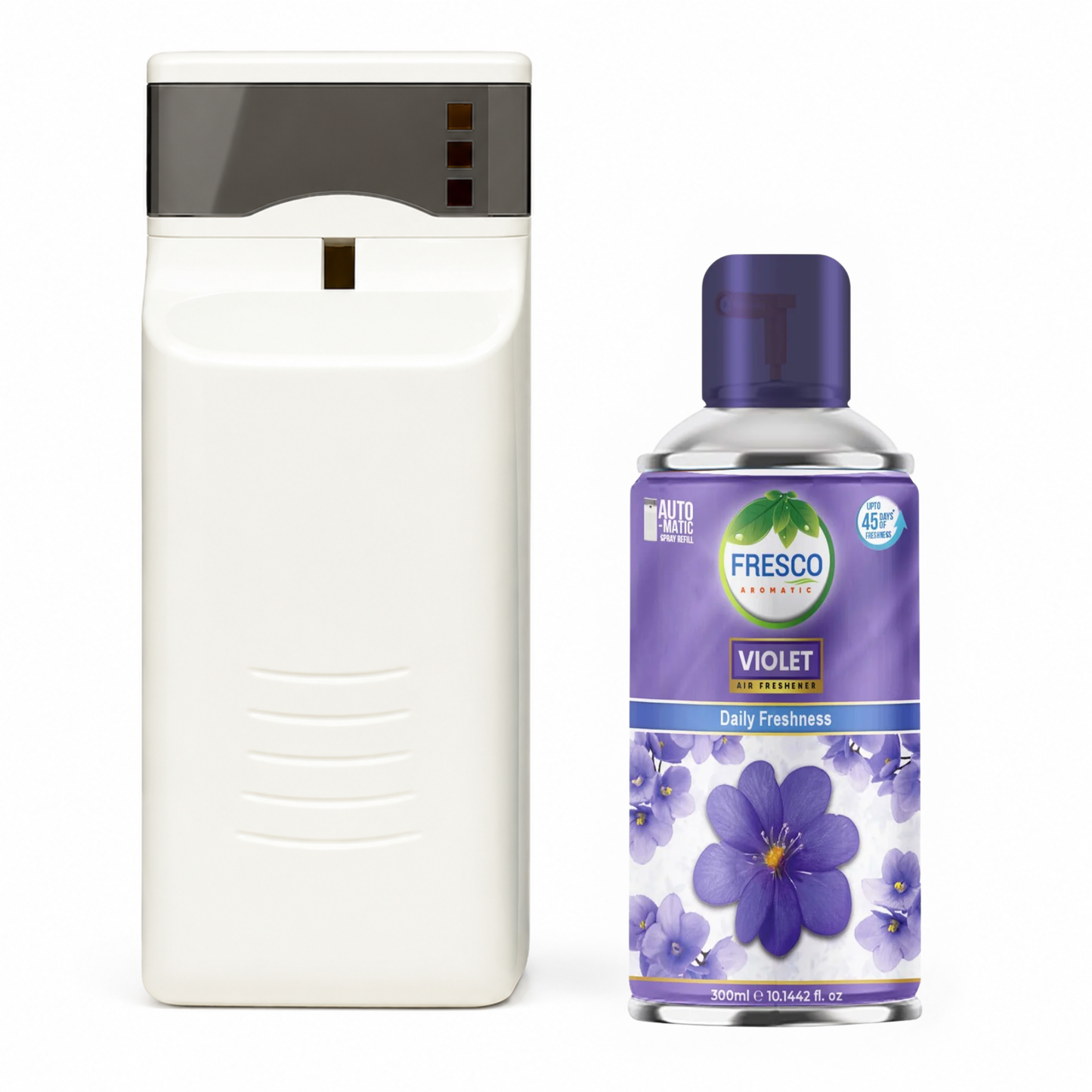 Fresco Automatic Air Freshener Dispenser  with Free Air Freshener & D-Size Batteries