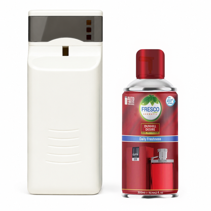 Fresco Automatic Air Freshener Dispenser  with Free Air Freshener & D-Size Batteries