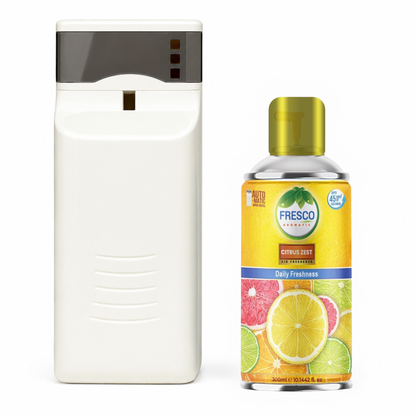 Fresco Automatic Air Freshener Dispenser  with Free Air Freshener & D-Size Batteries