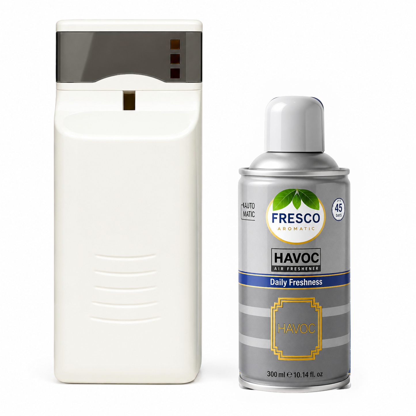 Fresco Automatic Air Freshener Dispenser  with Free Air Freshener & D-Size Batteries