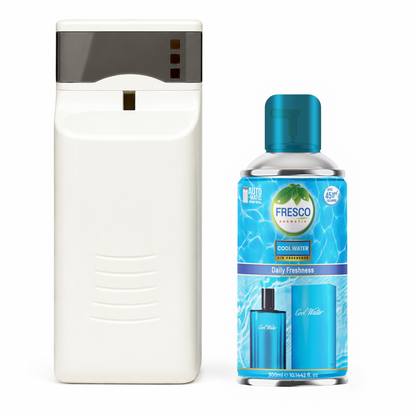 Fresco Automatic Air Freshener Dispenser  with Free Air Freshener & D-Size Batteries