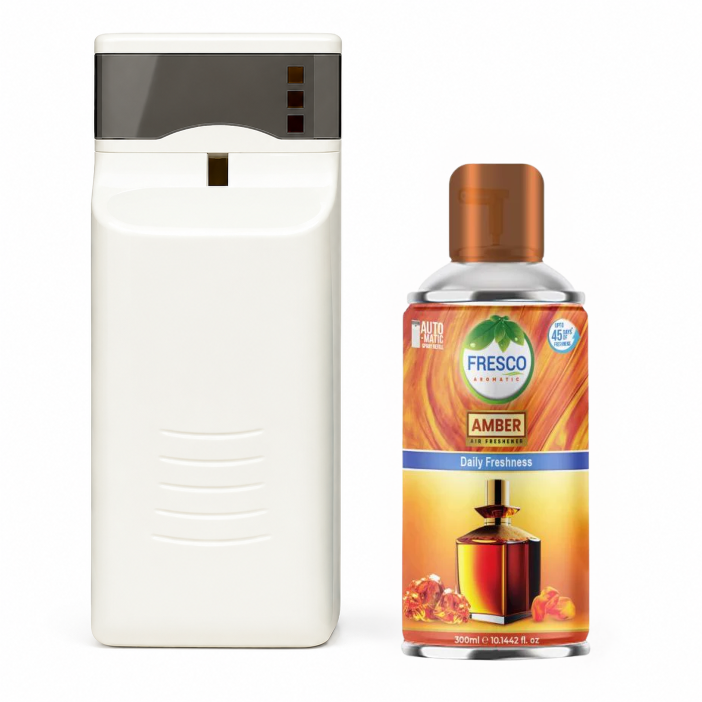 Fresco Automatic Air Freshener Dispenser  with Free Air Freshener & D-Size Batteries