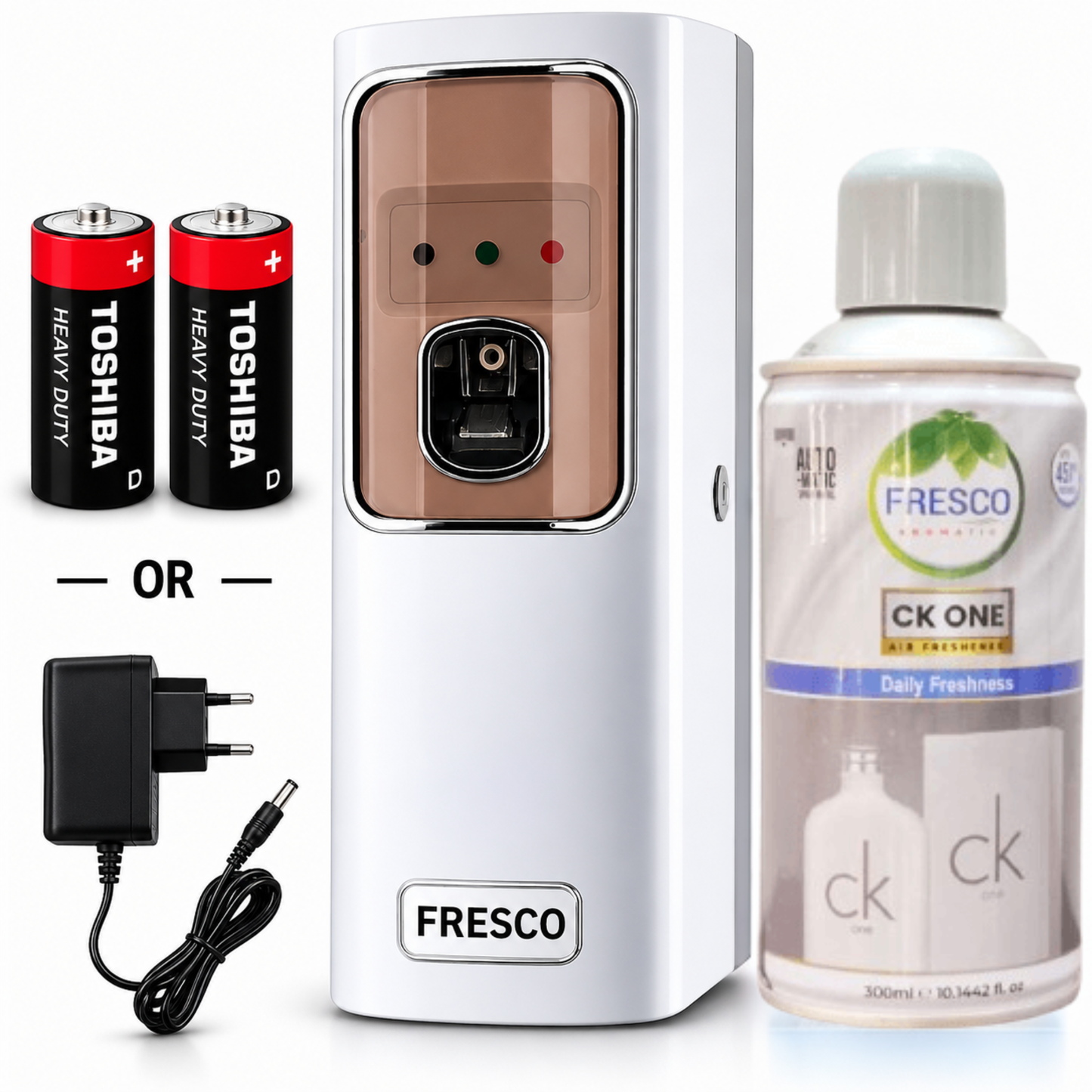 Fresco Electric Automatic Air Freshener Dispenser with Adopter plug and play