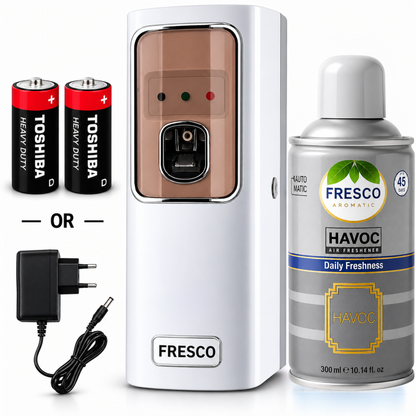 Fresco Electric Automatic Air Freshener Dispenser with Adopter plug and play