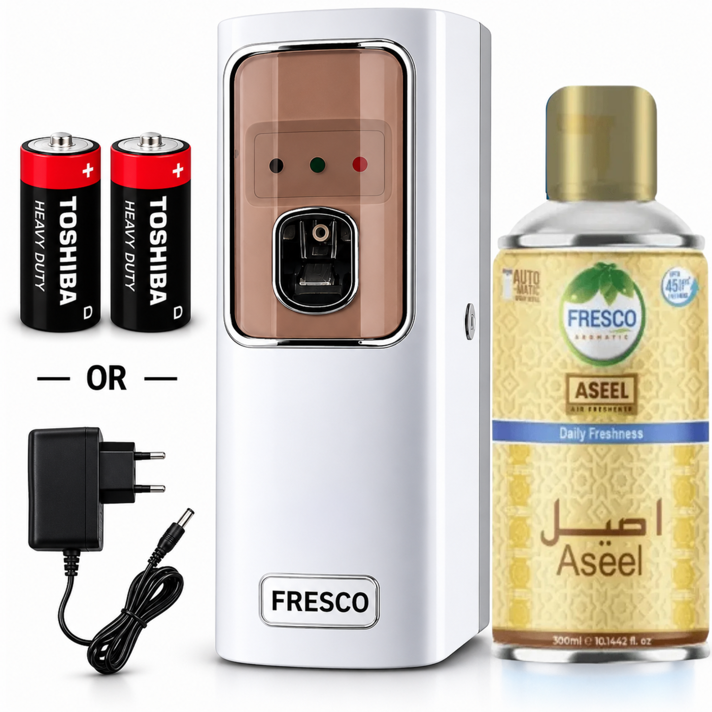 Fresco Electric Automatic Air Freshener Dispenser with Adopter plug and play