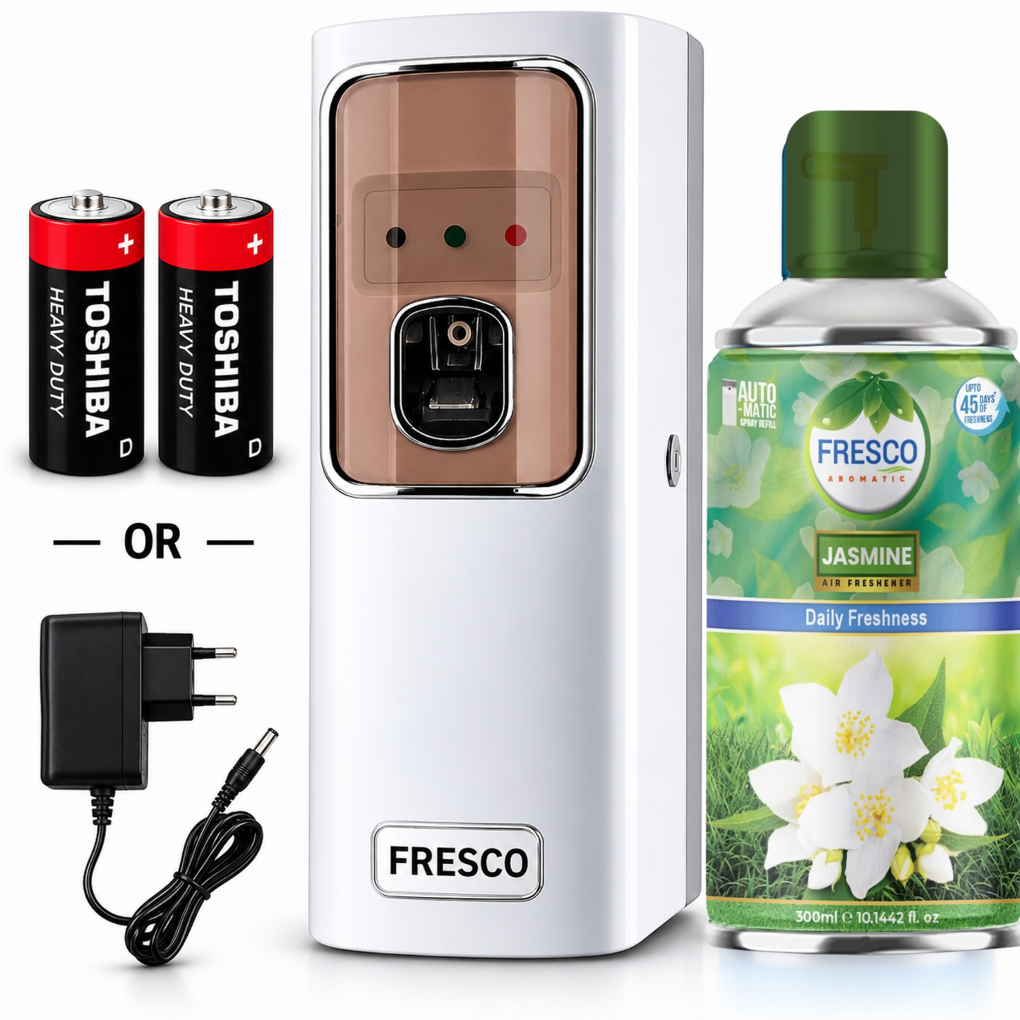 Fresco Electric Automatic Air Freshener Dispenser with Adopter plug and play
