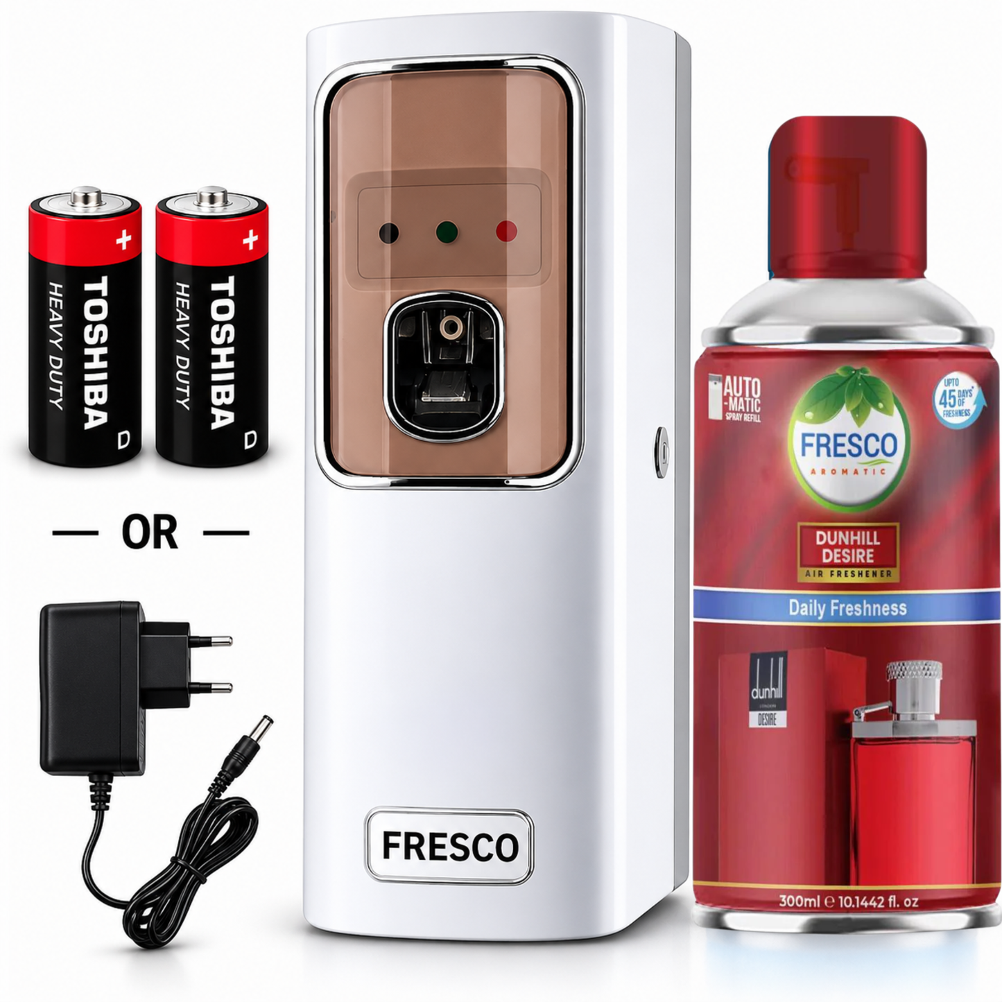 Fresco Electric Automatic Air Freshener Dispenser with Adopter plug and play