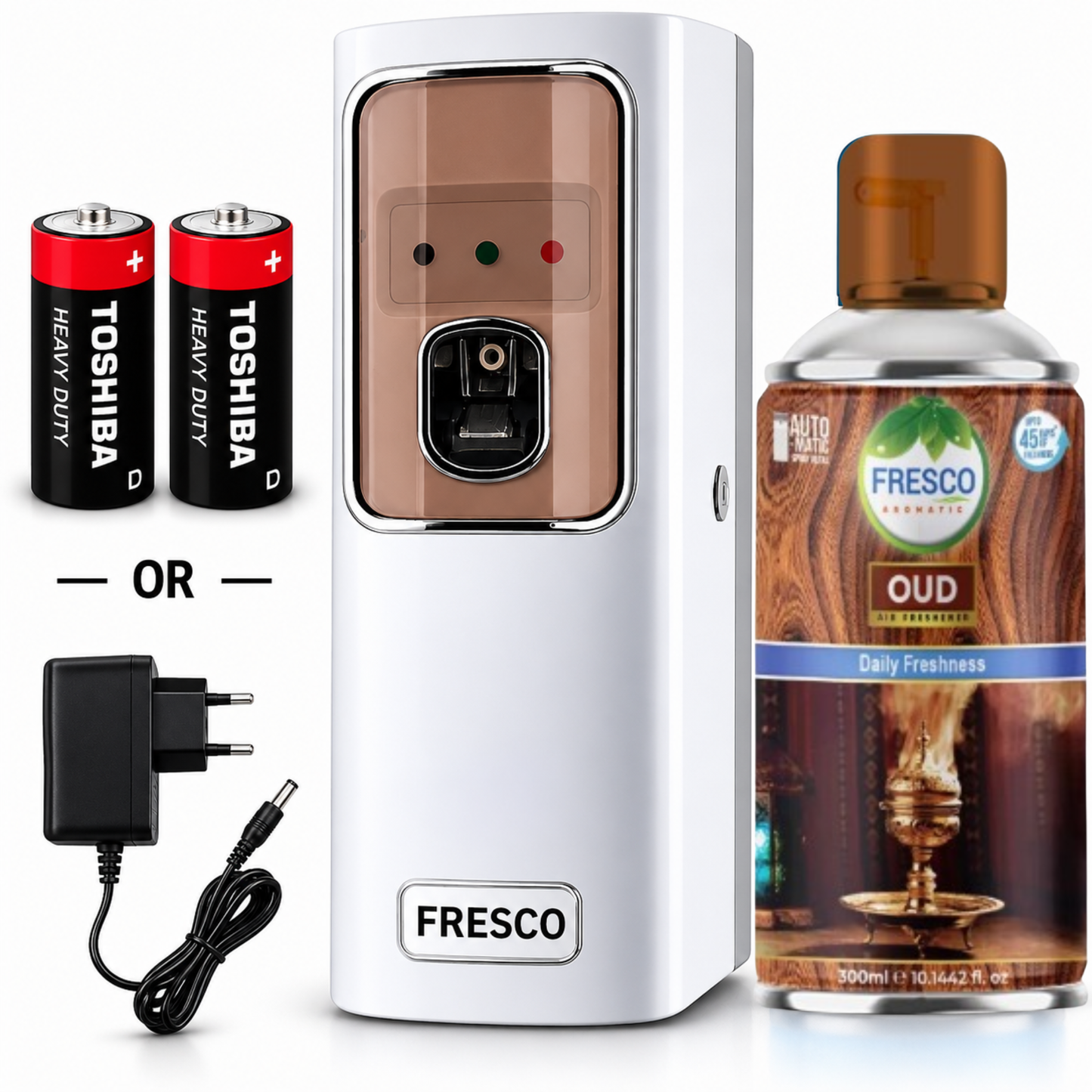 Fresco Electric Automatic Air Freshener Dispenser with Adopter plug and play