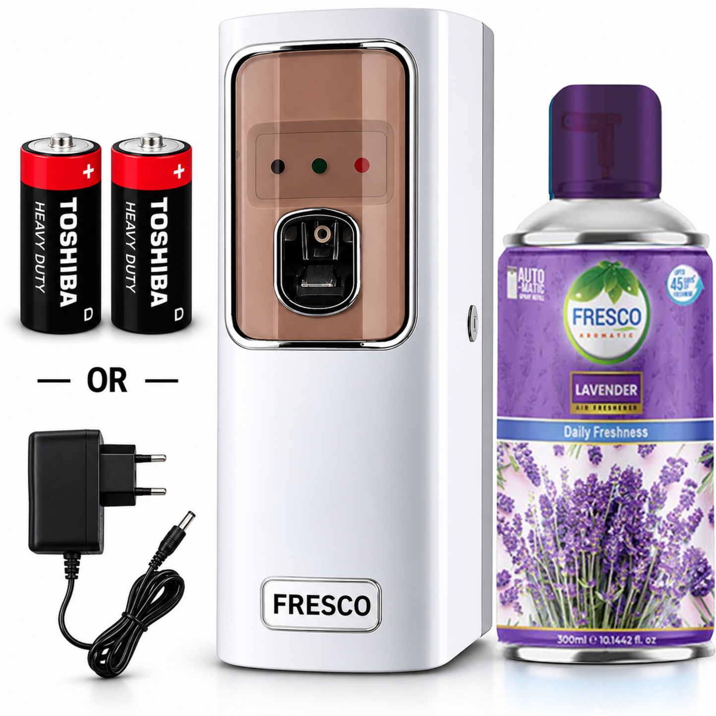 Fresco Electric Automatic Air Freshener Dispenser with Adopter plug and play