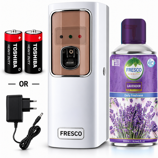 Fresco Electric Automatic Air Freshener Dispenser with Adopter plug and play