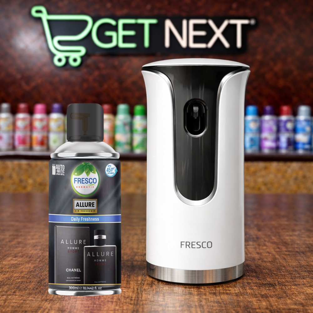 Fresco Premium LED Automatic Air Freshener Dispenser with Free Air Freshener & Batteries