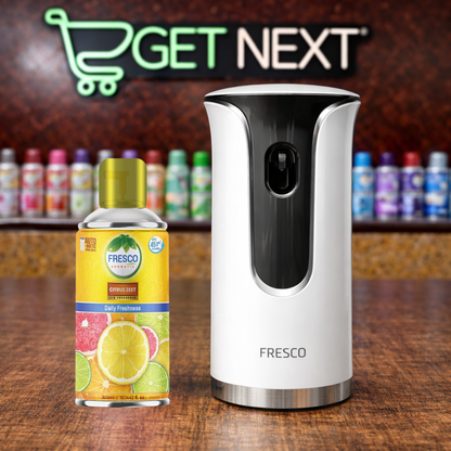 Fresco Premium LED Automatic Air Freshener Dispenser with Free Air Freshener & Batteries