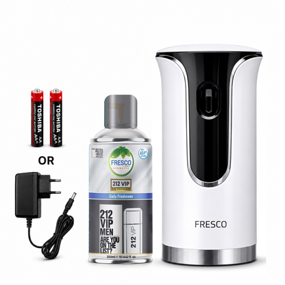 Fresco Premium LED Automatic Air Freshener Dispenser with Free Air Freshener & Batteries