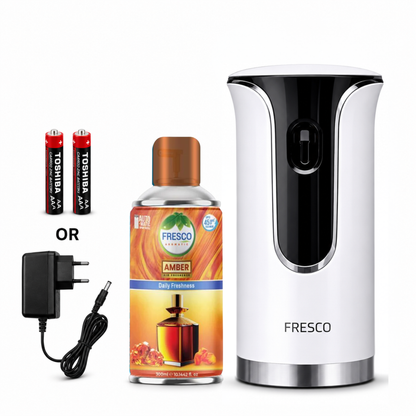 Fresco Premium LED Automatic Air Freshener Dispenser with Free Air Freshener & Batteries