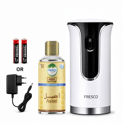 Fresco Premium LED Automatic Air Freshener Dispenser with Free Air Freshener & Batteries