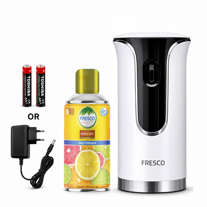 Fresco Premium LED Automatic Air Freshener Dispenser with Free Air Freshener & Batteries