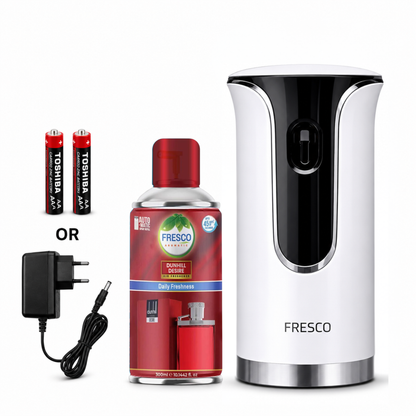 Fresco Premium LED Automatic Air Freshener Dispenser with Free Air Freshener & Batteries