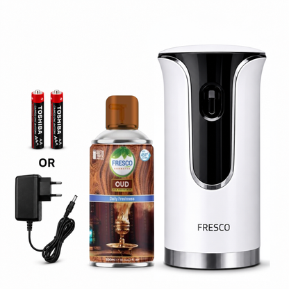 Fresco Premium LED Automatic Air Freshener Dispenser with Free Air Freshener & Batteries