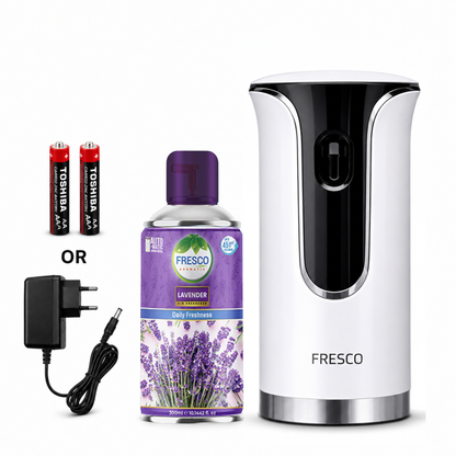 Fresco Premium LED Automatic Air Freshener Dispenser with Free Air Freshener & Batteries