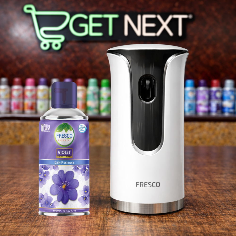 Fresco Premium LED Automatic Air Freshener Dispenser with Free Air Freshener & Batteries