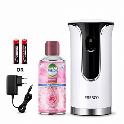 Fresco Premium LED Automatic Air Freshener Dispenser with Free Air Freshener & Batteries
