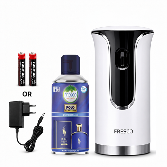 Fresco Premium LED Automatic Air Freshener Dispenser with Free Air Freshener & Batteries