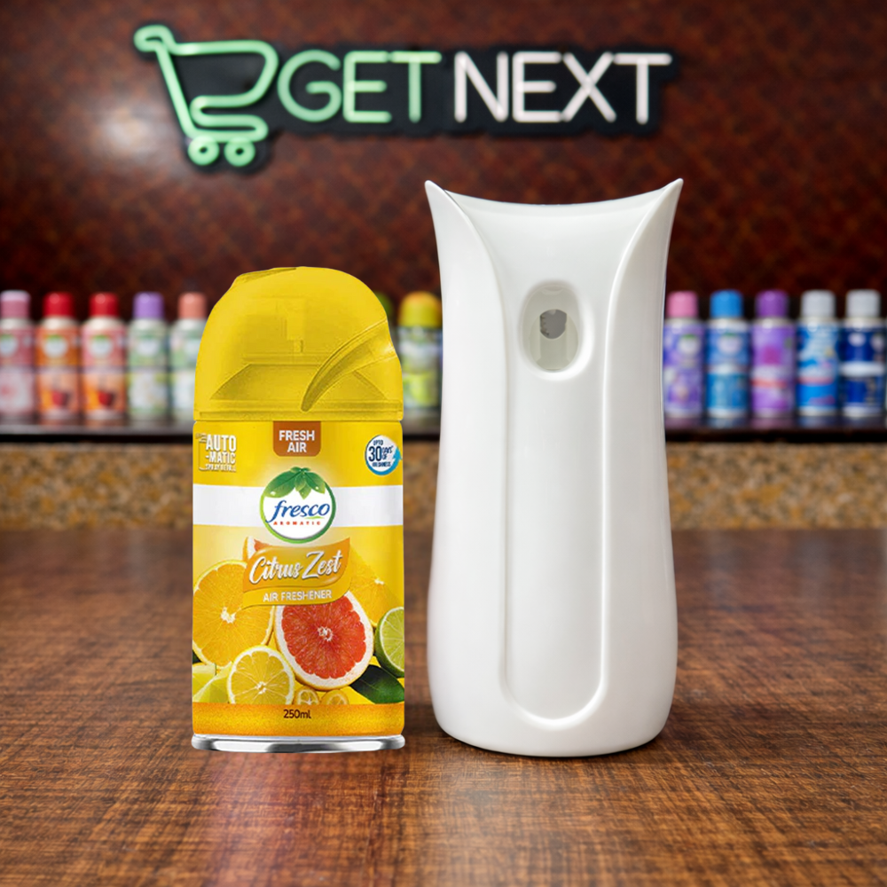 Fresco Smart Automatic Air Freshener Dispenser – Free Refill & Batteries