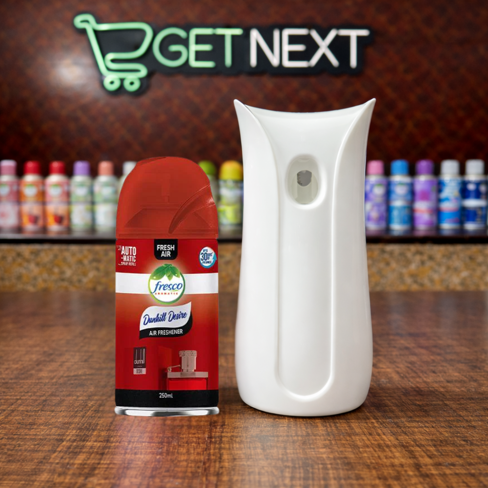 Fresco Smart Automatic Air Freshener Dispenser – Free Refill & Batteries