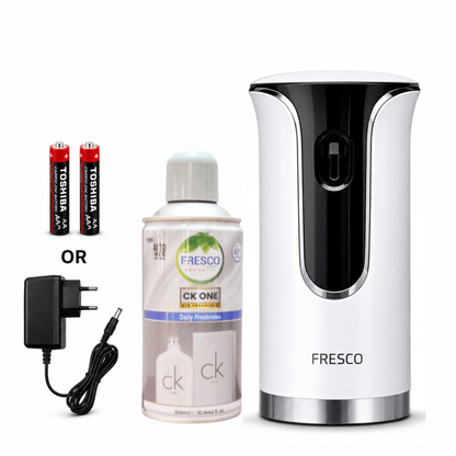 Fresco Premium LED Automatic Air Freshener Dispenser with Free Air Freshener & Batteries