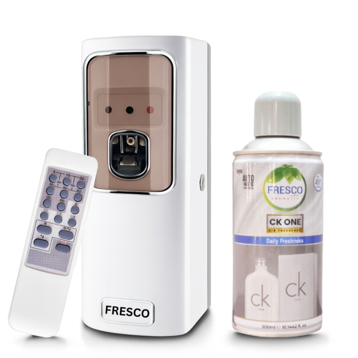 Fresco Remote Control  Air Freshener Dispenser with Free Fresco and Cells