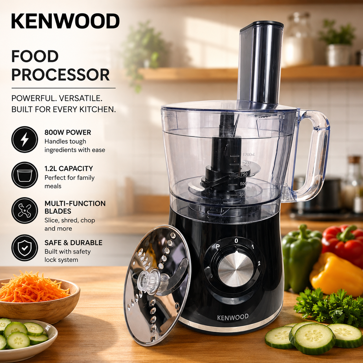 Kenwood Electric Meat & Vegetable Chopper – Pure Copper Motor | 3 Years Warranty