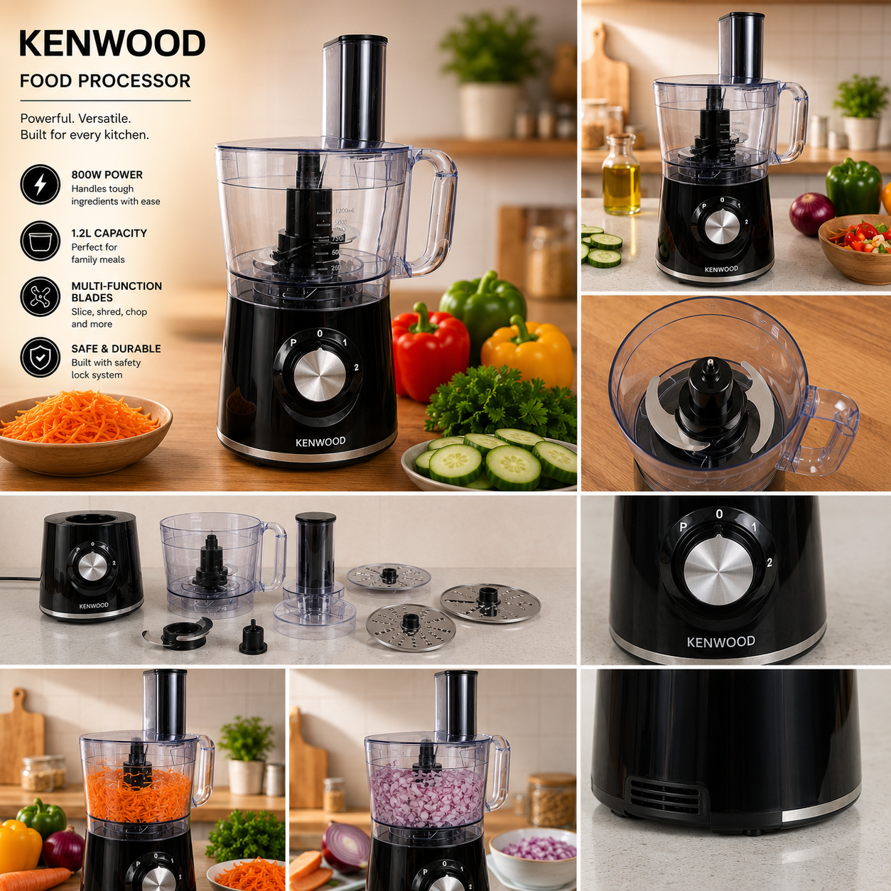 Kenwood Electric Meat & Vegetable Chopper – Pure Copper Motor | 3 Years Warranty