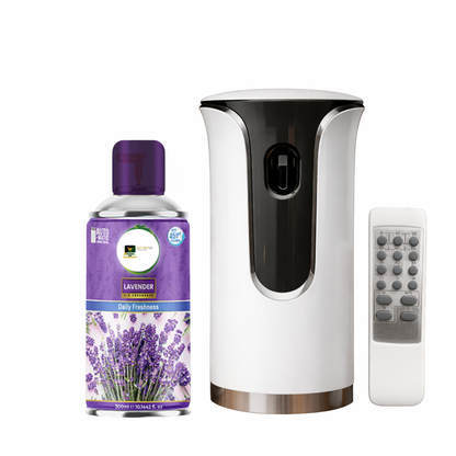 Premium Remote Control Automatic Air Freshener Dispenser with Free Air Freshener & Batteries