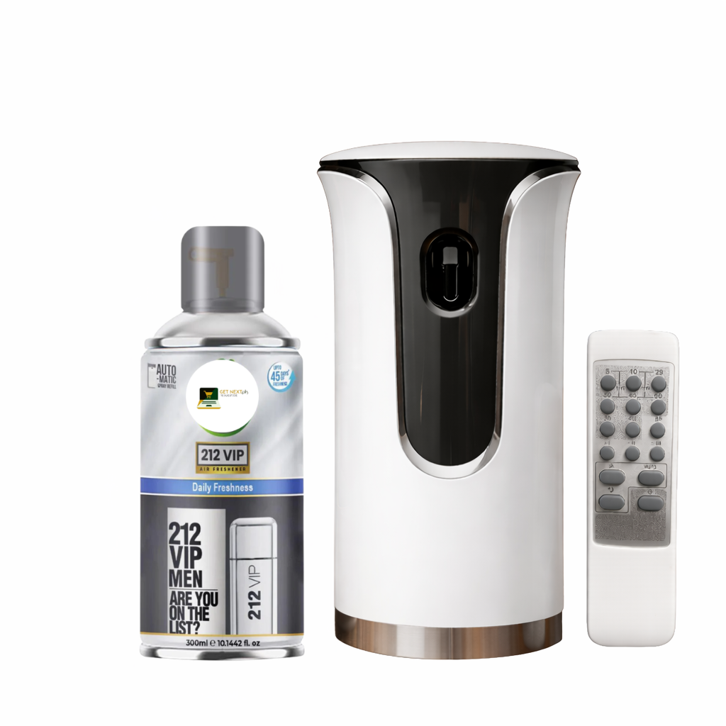 Premium Remote Control Automatic Air Freshener Dispenser with Free Air Freshener & Batteries